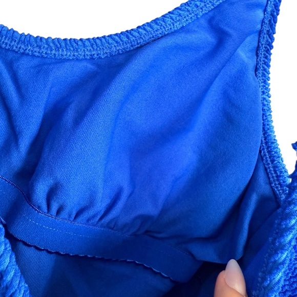 NWT Wild Fable Vibrant Blue One-Piece Swimsuit - Picture 4 of 5